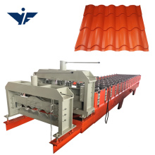 Customized Bolivia Peru Tanzania used big wave glazed tile roll  forming machine